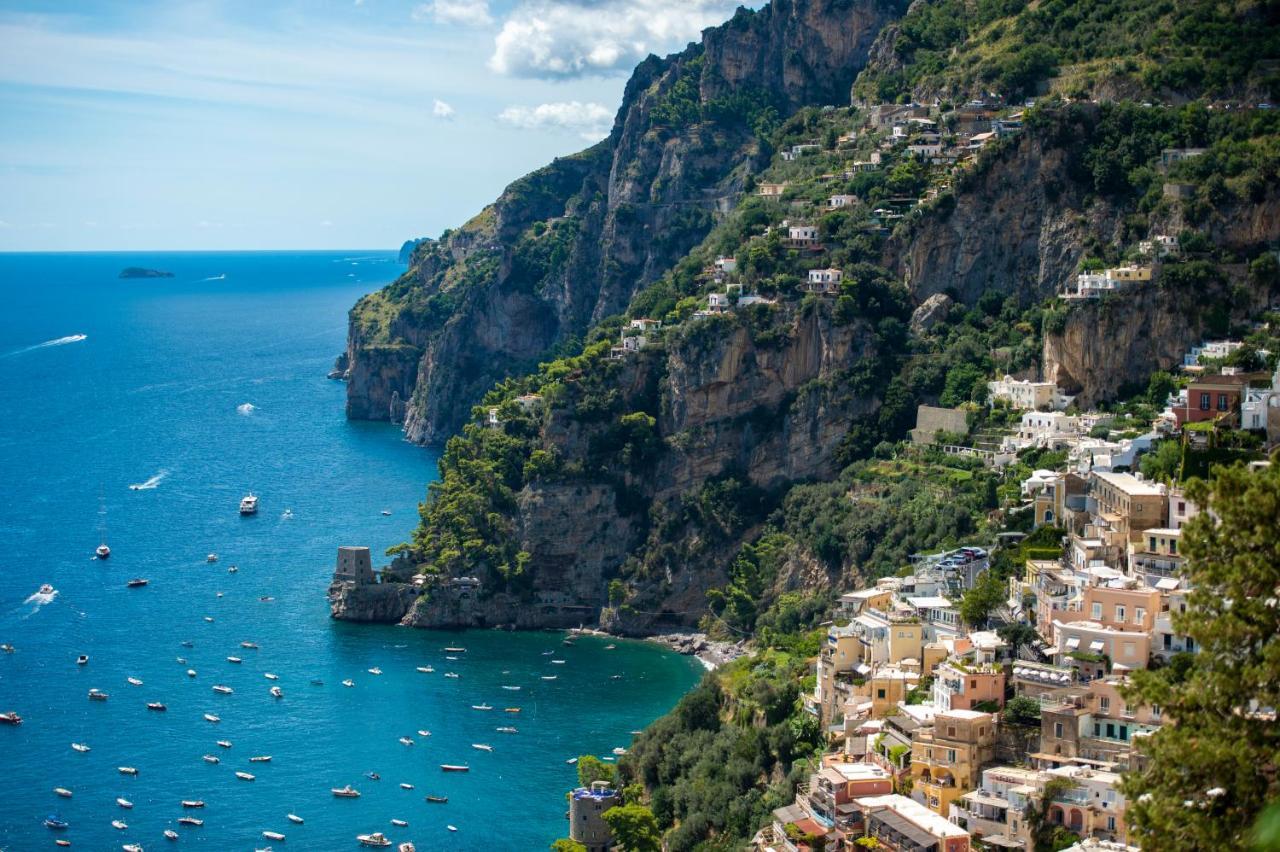 Apartamento Aria Di Mare,Near Elevator, Few Steps, Parking, Garden Positano Exterior foto